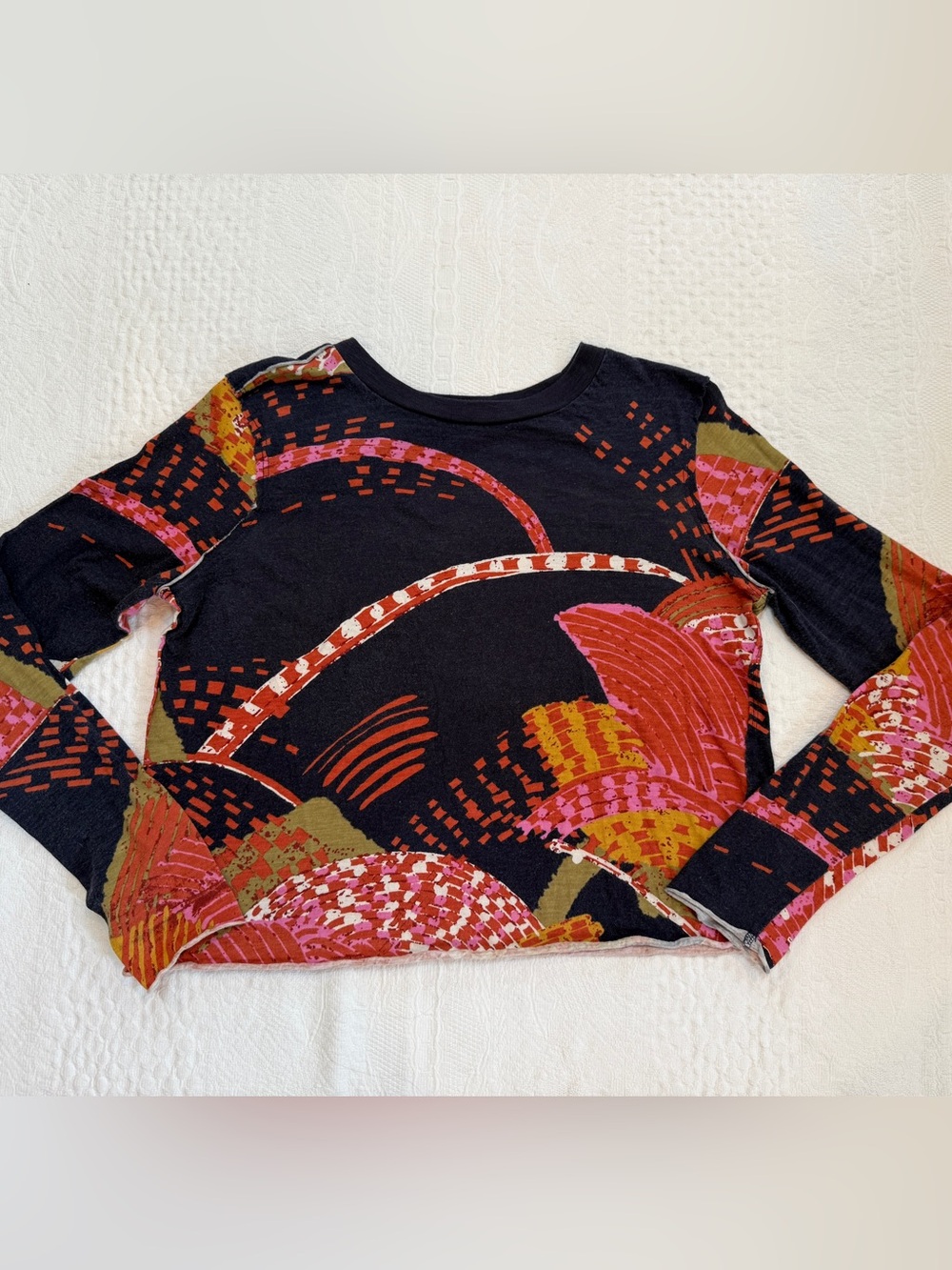 Anthropologie Raw Hem Long Sleeve Shirt Women’s XXS